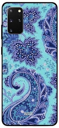 Skin Case Cover -for Samsung Galaxy S20 Plus Henna Pattern In Blue Henna Pattern In Blue