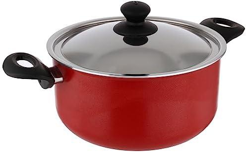 Trueval stew pot red size 24 cm