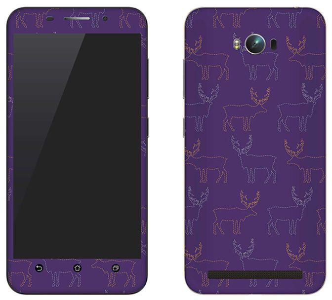 Vinyl Skin Decal For  Asus Zenfone Max ZC550KL (2016) Purple Moose