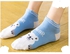 Heel Socks One Size, Casual Socks (Blue Bear)