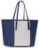 Fashion Blue and White Women's Large Tote Bag