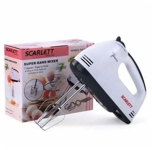 Scarlet 7 Speed Cake And Stainless Steel Beaters Hand Mixer