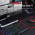 لوحة مفاتيح وماوس ريدراجون S101 للالعاب مع لوحة مفاتيح وسائط متعددة ومسند للمعصم وإضاءة خلفية حمراء للألعاب 7200 DBI - أسود، سلكي