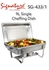 Generic Signature Chafing Dish Stainless Steel Double Tray Buffet Catering