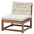 NÄMMARÖ Easy chair, outdoor, light brown stained - IKEA