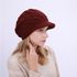 Solid Color Plus Velvet Warm Rabbit Fur Hat Women's Knitted Cap In Autumn And Winter-1 Piece