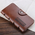 Pu Leather 3 Fold Modern Cowboy Style Vintage Wallet