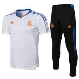 Real Madrid 2021 2022 Training Kit with Joggers | White