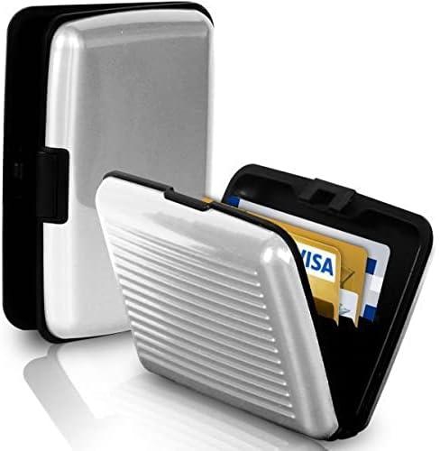 Aluminum Business ID Credit Card Wallet-White12006_ with two years guarantee of satisfaction and quality