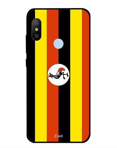 Protective Case Cover For Xiaomi Redmi Note 6 Uganda Flag