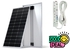 Solarmax 100 W Solar Panel Monocrystalline All Weather 25 Years Warranty + Free 4 Way Extension