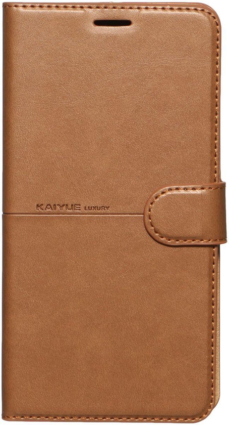 Kaiyue Flip Cover for Samsung Galaxy J7, Brown