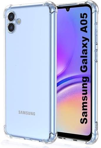 (Samsung Galaxy A05) Clear Case Soft TPU Silicone Bumper Reinforced Corner Full Camera Protection Cover for Samsung Galaxy A05