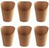 FUFU Disposalable Kraft Paper Cups Holder, Brown, Pack of 100