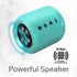 Promate Bluetooth Speaker, Premium Wireless Handsfree Speaker with Built-In Mic, Audio Jack, FM Radio and Micro SD Card Slot for iPhone X, Samsung S9, OnePlus 6, Huawei Nova 3e, Hummer Turquoise