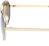 Timberland Aviator Gold Unisex Sunglasses - TB9098-33R-60-60-14-140