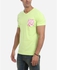 Ultimate Fashion Wear Watercolor Retro Cotton V-Neck T-Shirt - Lime Green