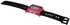 Black Matt Rubber Silicone Watch Band & Pink Aluminium Metal Shell Case For Apple Watch 38mm