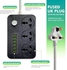 ELTERAZONE Power Strips Extension Cord 3 Outlets, Power Socket with 6 USB Ports Universal Charging Socket with 2M Bold Extension Cord