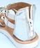 Pine Kids Zipper Closure Studded Sandals - Silver