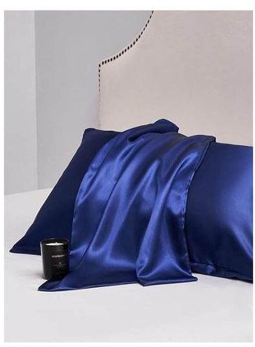 Blue Satin Pillowcase For Hair And Skin