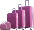 Trolley Travel Bags by Star Line set of 5 bags 21-115 - Pink