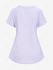 Plus Size Ruched Textured Split T-shirt - 3xl