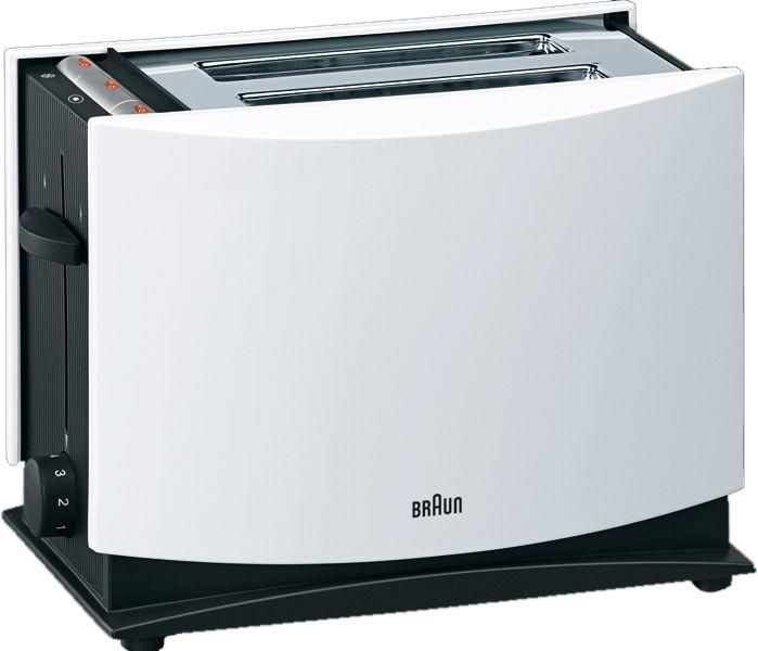 Braun MultiToast Toaster, 2 Slots, White - HT400