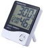 مقياس حرارة اي وينر الرقمي LCD مقياس الحرارة والرطوبة مقياس ساعة