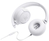 Tune T500Bt Wireless On-Ear Headphones - Pure Bass - Lightweight - Foldable Design - Flat Cable - Voice Assistant White