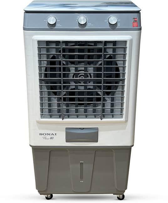 Get Sonai MAR 80AC Air Cooler, 80 Liters, 170 Watt, 3 Speeds - Gray with best offers | Raneen.com