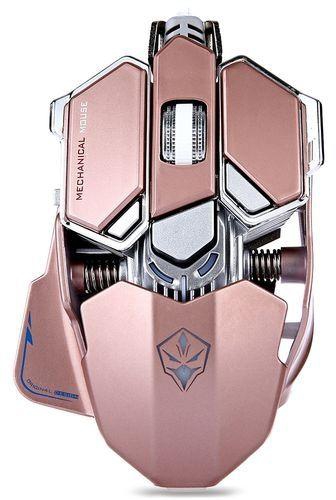 FSGS Pink G10 250 - 4000 DPI LED Optical USB Mechanical Gaming Mouse 22982