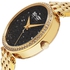 SO&CO New York Soho Women's Black Pave Dial Stainless Steel Band Watch - 5080.3
