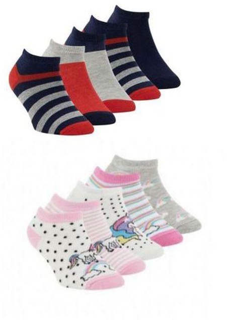 Solo Set Of (10) Ankle Socks - For Kids