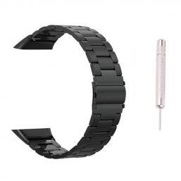 Metal Stainless Steel Watch Band Strap For Honor Band 6 - Black