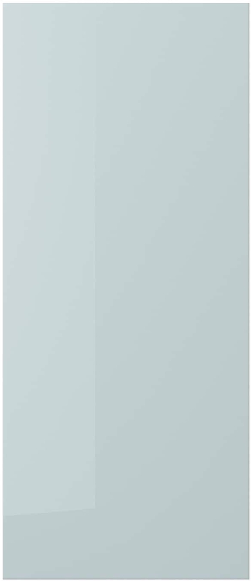 KALLARP Door - high-gloss light grey-blue 60x140 cm
