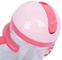 FSGS Pink Rikang 400ml Cartoon Print Drinking Straw Bottle Sippy Cup With Handles For Babies 29859