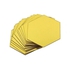 12pcs 3d Mirror Hexagon Removable Wall Sticker Decor Gold