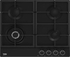 Beko HIAW 64225 BX - 60 cm 4 Burners & Cast Iron support With Integrated Ignition Cooking Top - Black