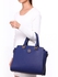 Zeneve London 63S44 Monotone Satchel Bag for Women - Blue