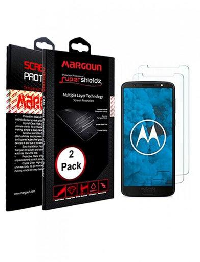 2-Piece Super Shields Screen Protector For Motorola Moto G6 Play 5.7-Inch Clear