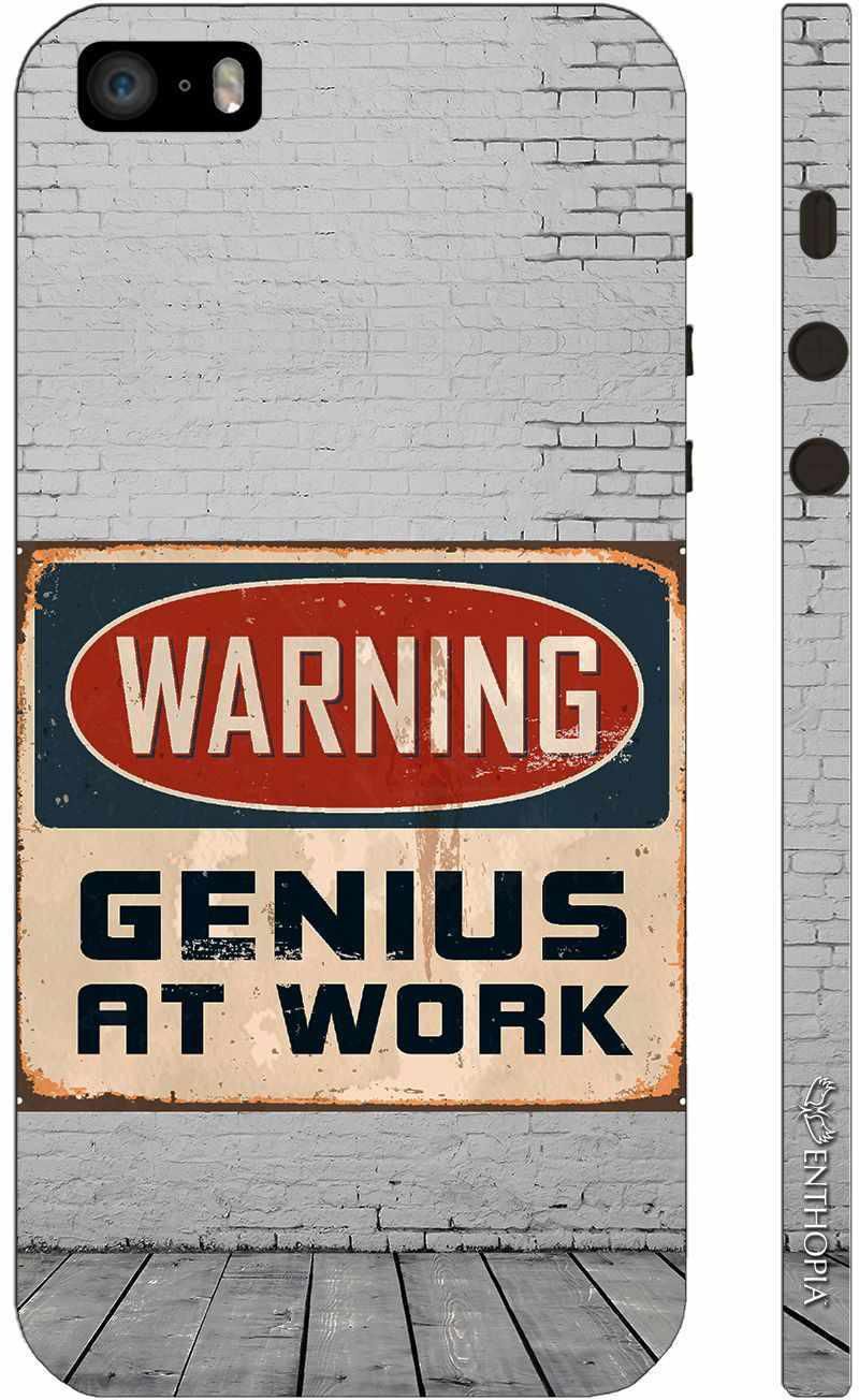 Back Cover for Apple Iphone 5/5s/SE - Genius At Work