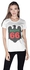 Creo Uae Route 66 Bikers Printed T-Shirt For Women - M, White