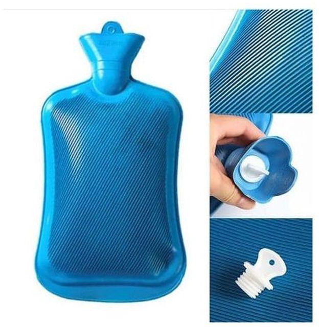 Hot Water Bottle Reusable Body Massage - Blue