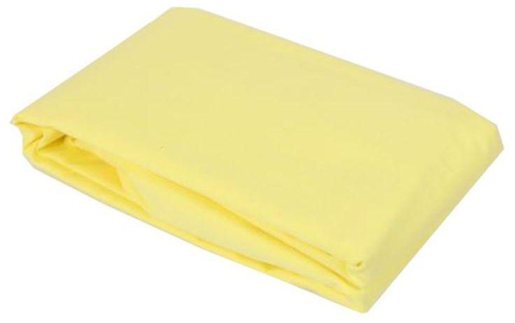Solid Pattern Bed Sheet Cotton Yellow 180 centimeter