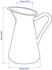 SOCKERÄRT Vase/jug - white 16 cm