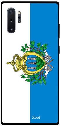 غطاء حماية واقٍ لهاتف سامسونج نوت 10 برو بلون علم سان مارينو