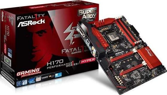 Asrock H170 Performance/Hyper Motherboard Intel Socket H170 1151 Black | 90-MXGYY0-A0UAYZ