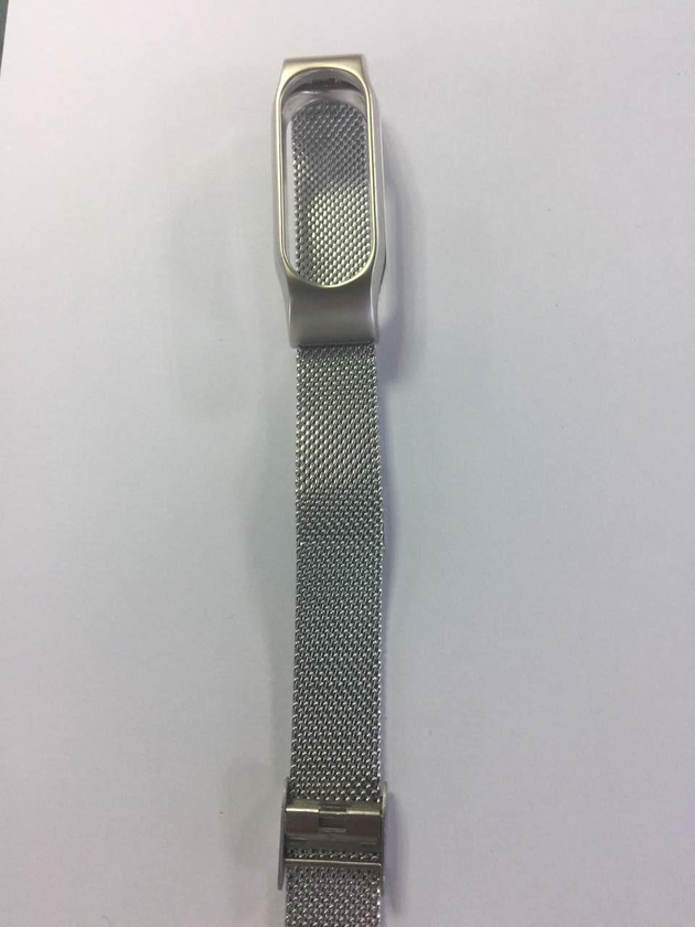 Xiaomi Mi Band 2 Stainless Steel Bracelet for MiBand 2 Wristbands Replace Accessories for mi band 2 strap-Silver