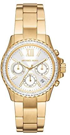 Michael Kors Women's Everest Chronograph, Gold-Tone Stainless Steel Watch, MK7212